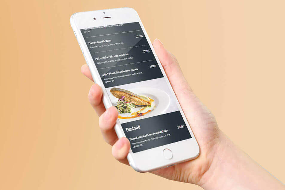 responsive interactive qr menu online contactless qr menu for restaurants and cafes